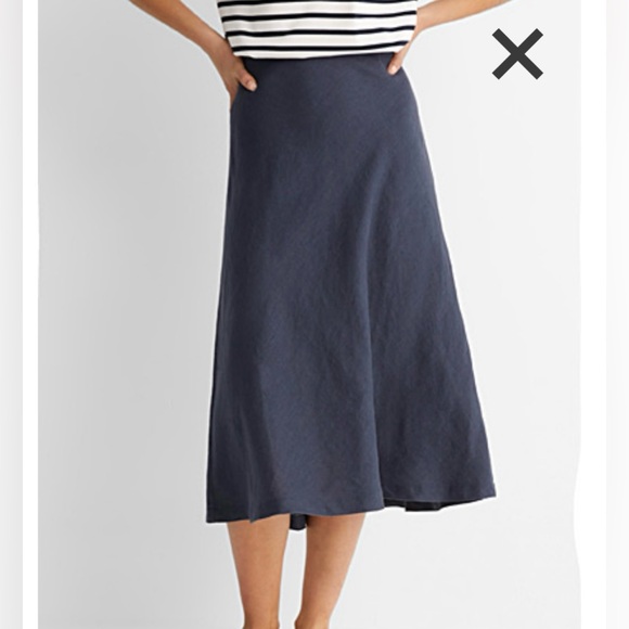 Linen bias cut midi skirt - Simon’s Contemporaine - Picture 1 of 10